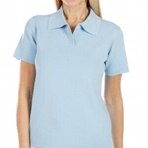 HILARY MacMillan BNWT Ribbed Top Polo Large Button